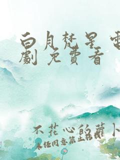 白月梵星 电视剧 免费看