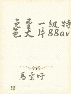 免费一级特黄特色大片88av