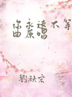 你永远不等我歌曲原唱