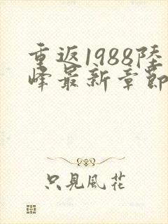 重返1988陆峰最新章节