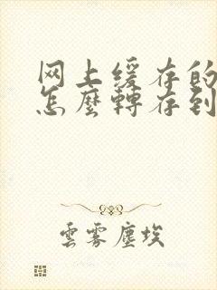 网上缓存的视频怎么转存到本地