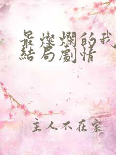 最灿烂的我们大结局剧情