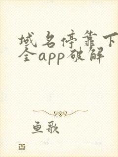 域名停靠下载大全app破解