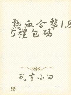 热血合击1.85礼包码