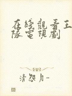 在线观看王牌部队电视剧