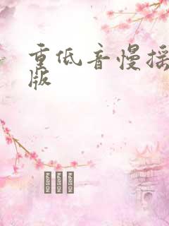 重低音慢摇dj版