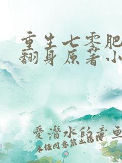 重生七零肥妻要翻身原著小说