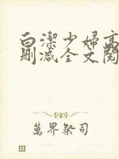 白洁少妇高义无删减全文阅读下载