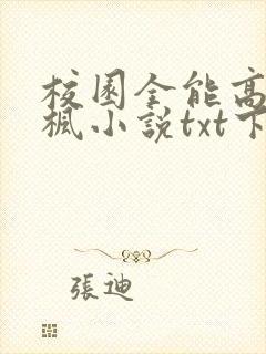校园全能高手季枫小说txt下载完整版