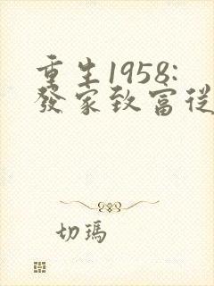 重生1958:发家致富从南锣鼓巷开始网络小说