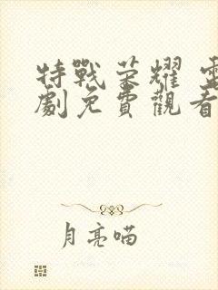 特战荣耀 电视剧免费观看