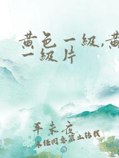 黄色一级,黄色一级片