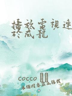 播放电视连续剧于成龙