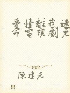 爱情离我远得要命电视剧免费观看