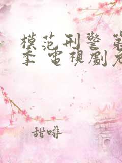 模范刑警 第一季 电视剧免费观看