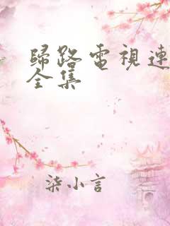 归路电视连续剧全集