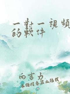 一对一视频交友的软件