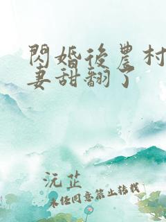 闪婚后农村的娇妻甜翻了