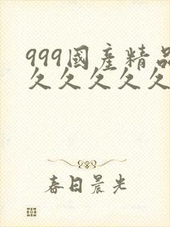999国产精品久久久久久