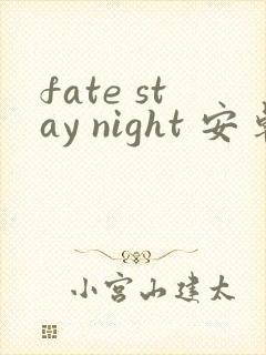 fate stay night 安卓