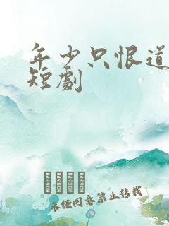 年少只恨道缘浅短剧