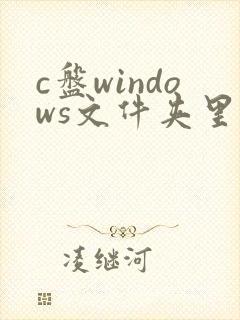 c盘windows文件夹里哪些可以删除
