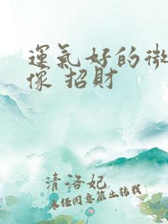 运气好的微信头像 招财