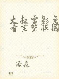 大叔电影免费观看完整版国语