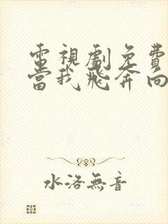 电视剧免费观看当我飞奔向你