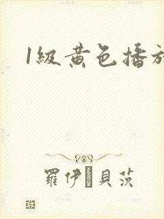 1级黄色播放片