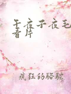 午夜子夜毛片试看片