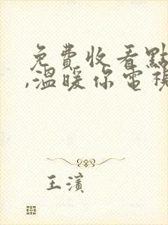 免费收看点燃我,温暖你电视剧