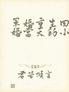 军婚重生回到结婚当天的小说推荐