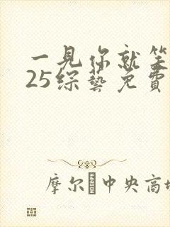 一见你就笑2025综艺免费观看短剧