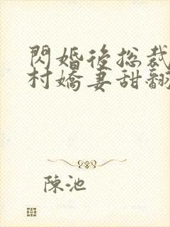 闪婚后总裁的农村娇妻甜翻了