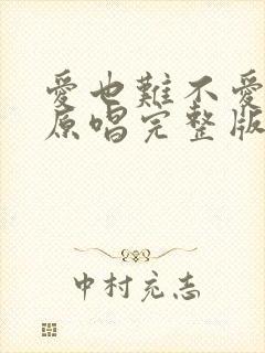 爱也难不爱也难原唱完整版