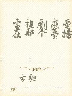 电视剧恋爱先生在哪个台播放