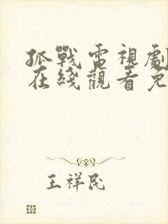 孤战电视剧全集在线观看免费高清