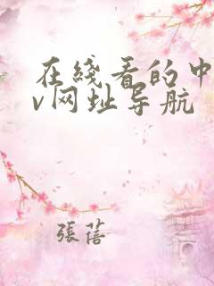 在线看的中文av网址导航