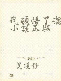 我顿悟了混沌体小说正版