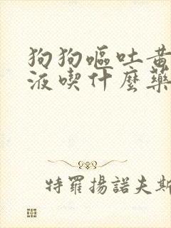 狗狗呕吐黄色粘液吃什么药