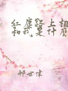 红尘路上相遇你和我是什么歌名