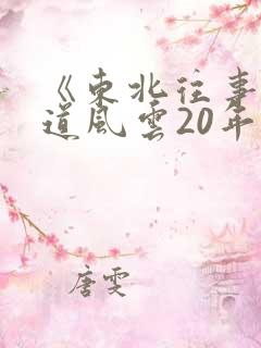 《东北往事:黑道风云20年》