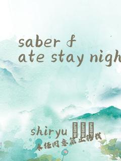 saber fate stay night