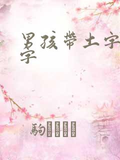男孩带土字旁的字