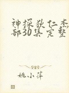 神探狄仁杰第一部30集完整版