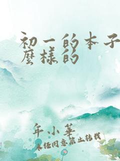 初一的本子买什么样的