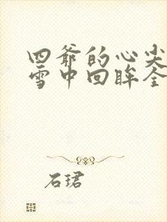 四爷的心尖宠妃雪中回眸全文免费阅读