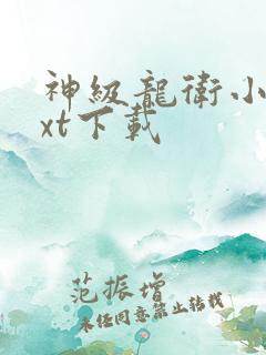 神级龙卫小说txt下载