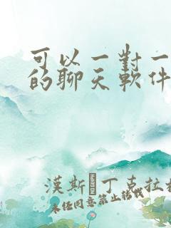 可以一对一视频的聊天软件